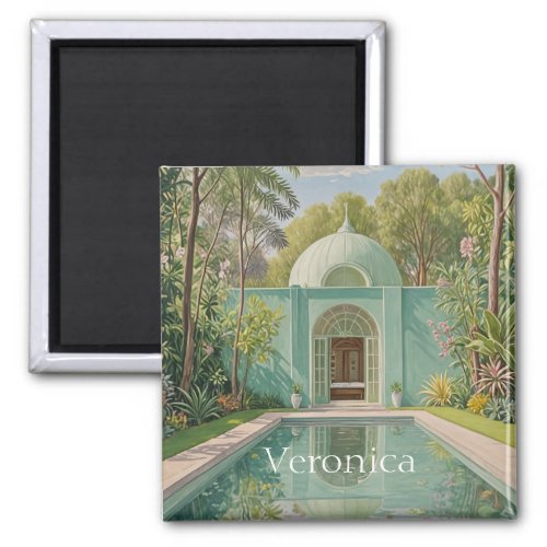 Dreamy Oasis Pastel_Colored Swimming Pool Magnet