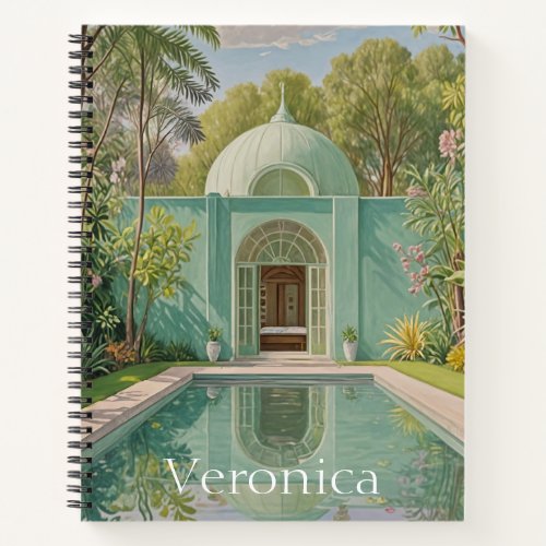 Dreamy Oasis Pastel_Colored Swimming Pool Notebook