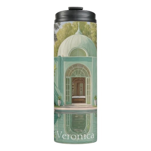 Dreamy Oasis Pastel_Colored Swimming Pool Thermal Tumbler