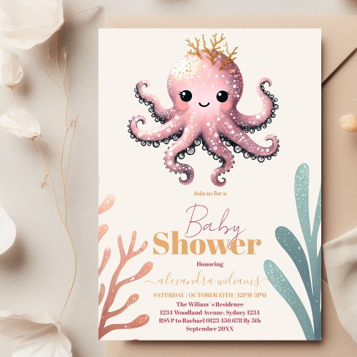Dreamy Ocean Baby Shower Under the Sea Invitation
