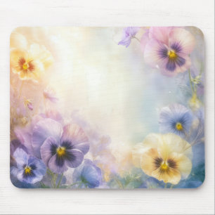 Dreamy Pansies Mouse Pad