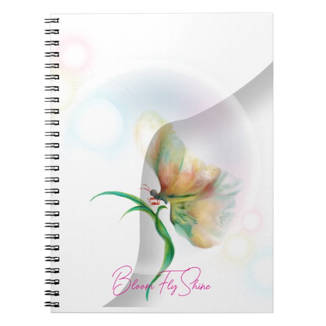 Dreamy Pastel Butterfly notebook (Front)