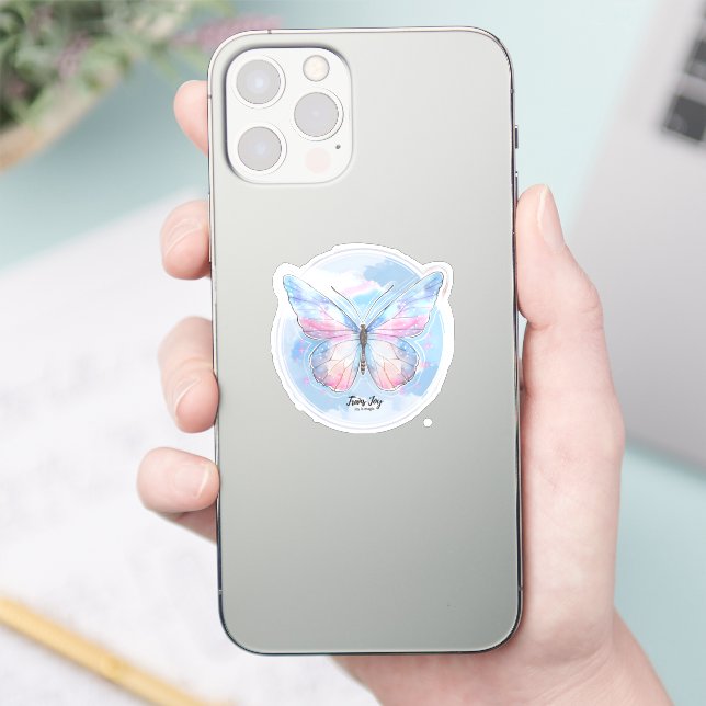 Dreamy Pastel Butterfly Sticker | Soft Aesthetic (Phone)