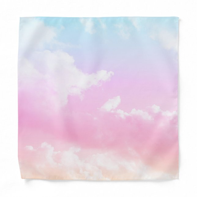 Dreamy Pastel Clouds #1 #decor #art Bandana (Front)