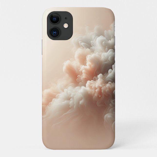 Dreamy Pastel Clouds Abstract Art - Soft Pink and  Case-Mate iPhone Case (Back)