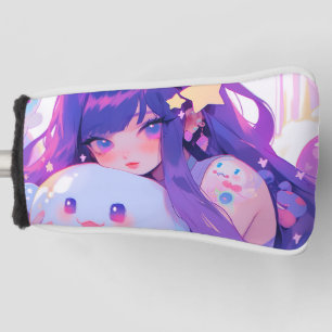 Dreamy Pastel Kawaii Magical Anime Girl Aesthetic Golf Head Cover