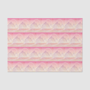 Dreamy Pastel Mountain Landscape Pattern Tissue Paper