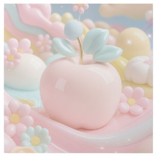 Dreamy Pastel Pink Apple – Soft Candy Color Fantas Gallery Wrap