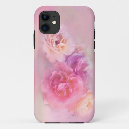 Dreamy Pastel Roses iPhone 11 Case