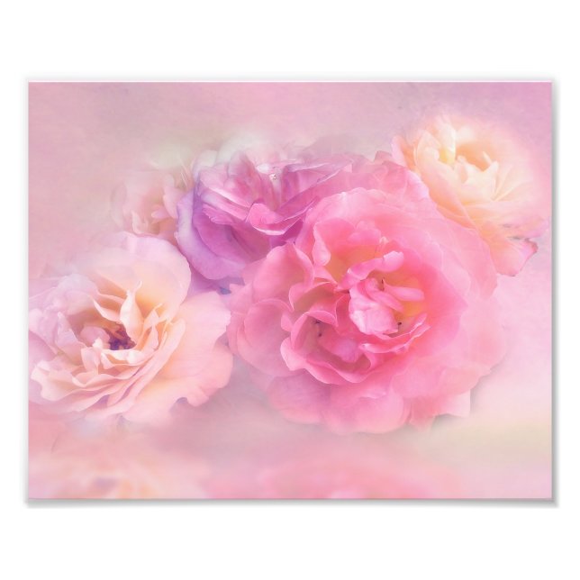 Dreamy Pastel Roses  Photo Print (Front)