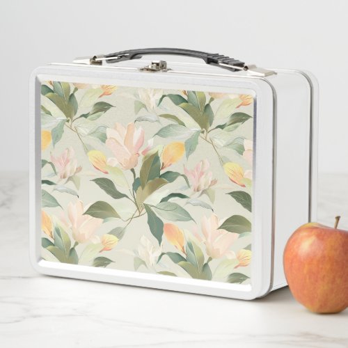 Dreamy Pastel Scared Lotus Floral Lunch Box