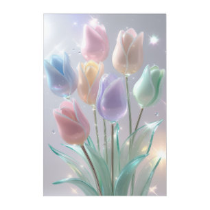Dreamy Pastel Tulips – Soft Glow Floral Art