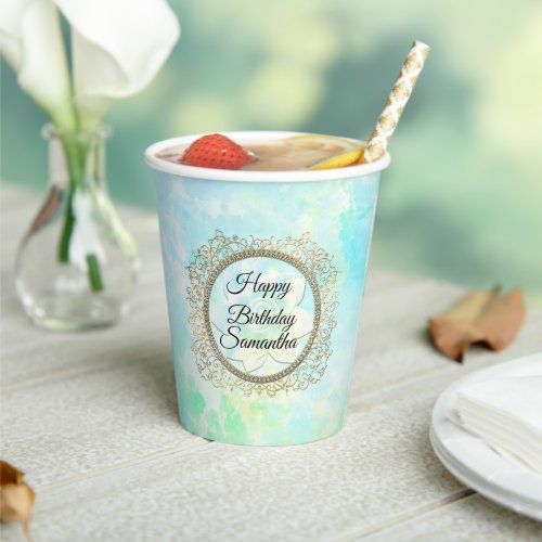 Dreamy Pastels Lotus Flower  Paper  Paper Cups