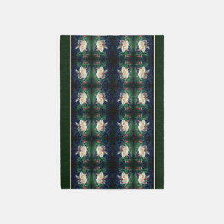 Dreamy Peach Rose And Buds Abstract Rug