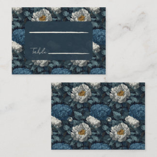 Dreamy Peonies Aesthetic Outdoor Wedding Place Card
