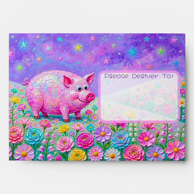 Dreamy Pig Envelopes (Front)