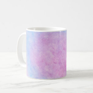 Dreamy Pink and Blue Watercolor Clouds Coffee Mug