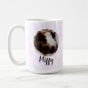 Dreamy Pink and Purple Photo and Name Coffee Mug