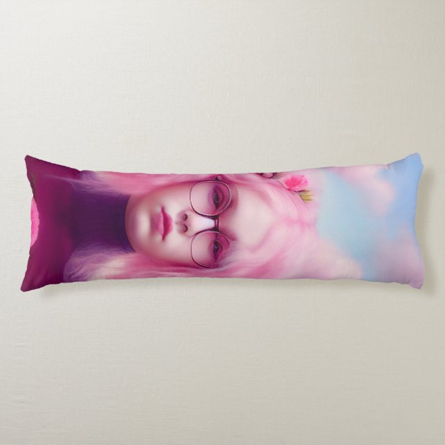 Dreamy Pink Body Pillow (Front)