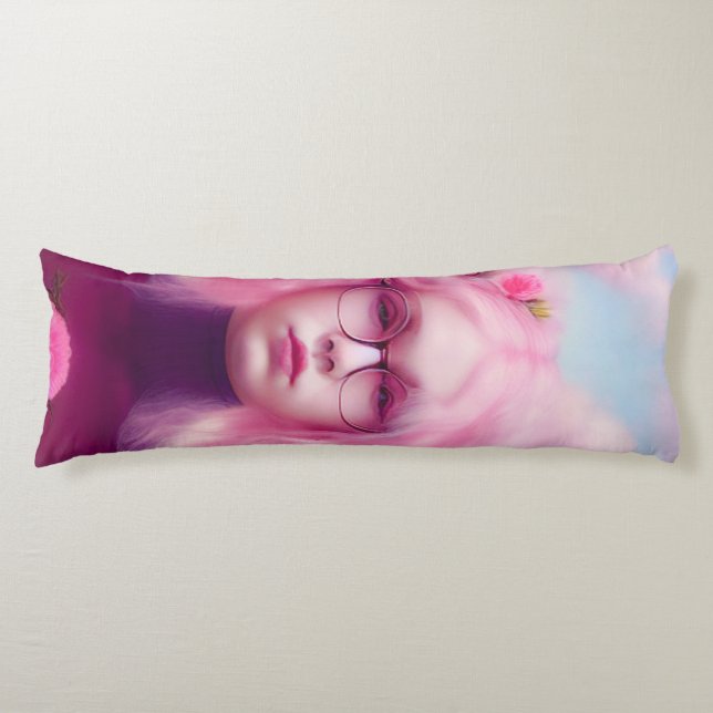 Dreamy Pink Body Pillow (Front)