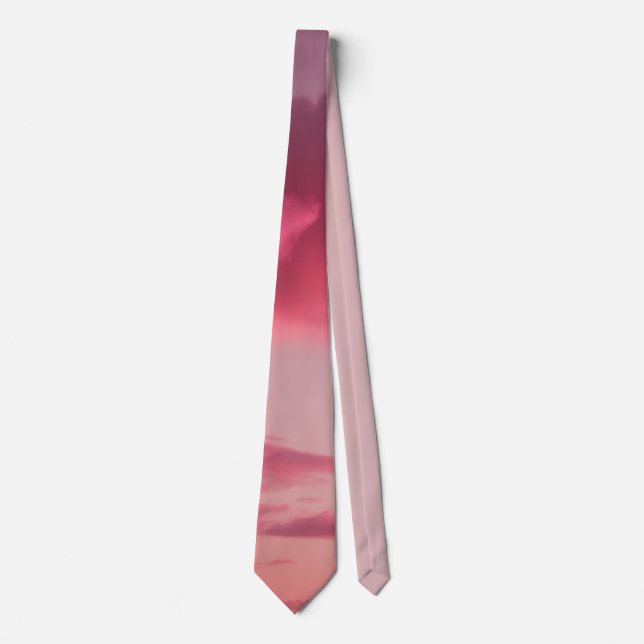 Dreamy pink gradient neck tie (Front)