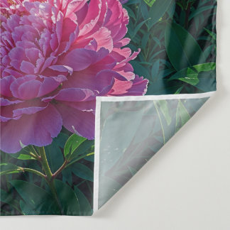 Dreamy Pink Peony Garden Art Tapestry