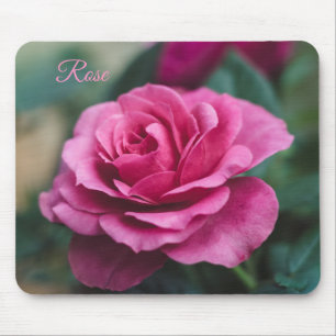 Dreamy Pink Rose Mouse Pad