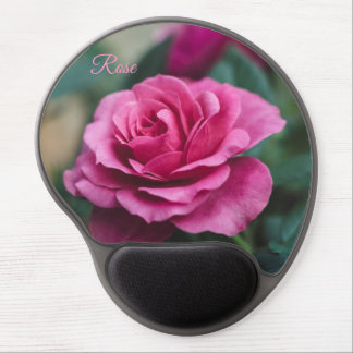 Dreamy Pink Rose *Personalize* Gel Mouse Pad