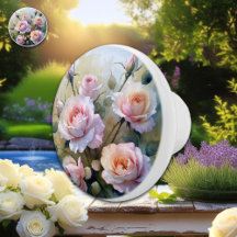 Dreamy Pink Watercolor Roses