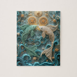 Dreamy Pisces Fish - Paper Quilling Jigsaw Puzzle