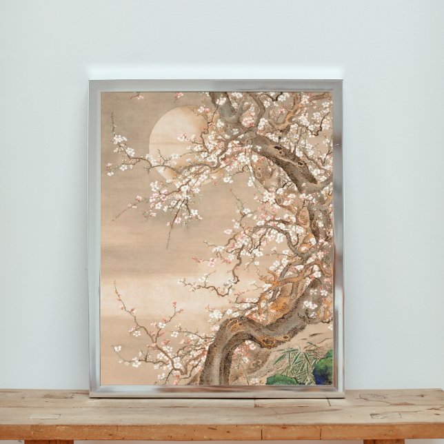  Dreamy Plum Blossom Tree Under the Moon Photo Print (Creator Uploaded)