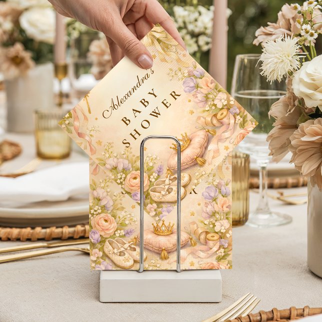 Dreamy Princess Star Baby Shower Napkins (Creator Uploaded)