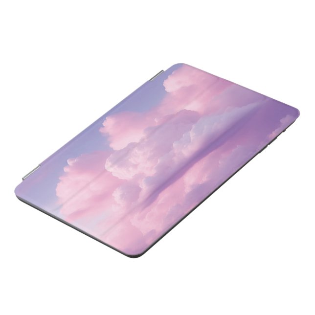 Dreamy Purple and Pastel Pink Fluffy Clouds iPad Mini Cover (Side)