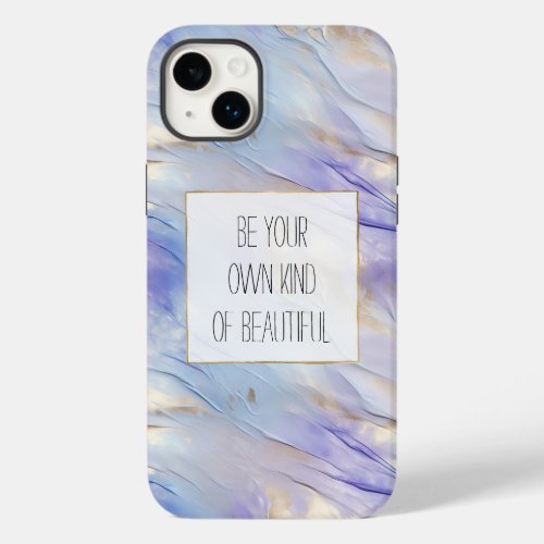 Dreamy Purple Blue Mist Gold Pearl  Case_Mate iPhone 14 Plus Case