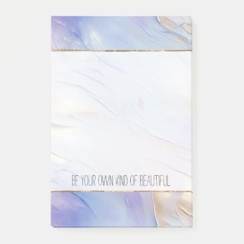 Dreamy Purple Blue Mist Gold Pearl  Post_it Notes