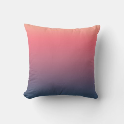 Dreamy Purple Blue  Pink Gradient Throw Pillow