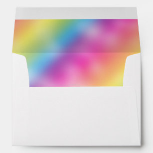 Dreamy Rainbow Ice Cream Invitation Envelope
