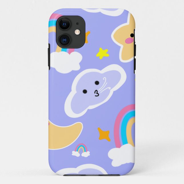 Dreamy Rainbow Sky Pattern Case-Mate iPhone Case (Back)