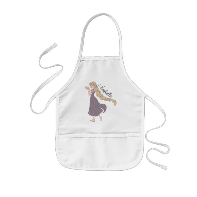 Dreamy Rapunzel in Bloom Kids' Apron (Front)