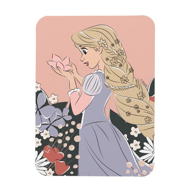 Dreamy Rapunzel in Bloom Magnet (Vertical)