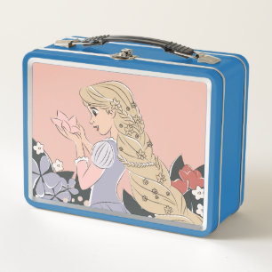 Dreamy Rapunzel in Bloom Metal Lunch Box