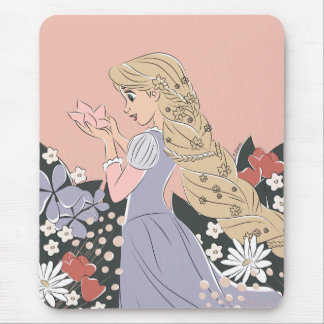 Dreamy Rapunzel in Bloom Mouse Pad