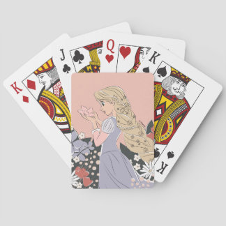 Dreamy Rapunzel in Bloom Poker Cards