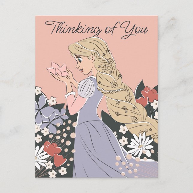 Dreamy Rapunzel in Bloom Postcard (Front)
