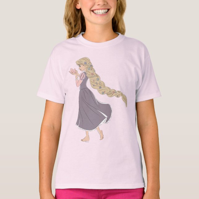 Dreamy Rapunzel in Bloom T-Shirt (Front)
