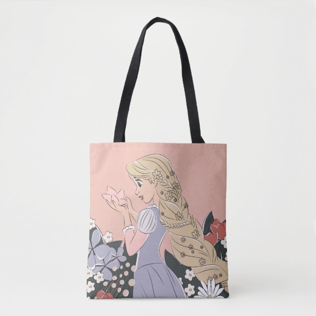 Dreamy Rapunzel in Bloom Tote Bag (Front)