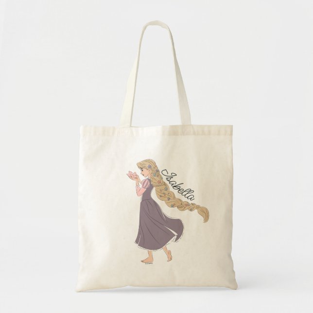 Dreamy Rapunzel in Bloom Tote Bag (Front)