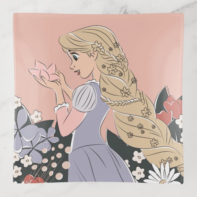 Dreamy Rapunzel in Bloom Trinket Tray (Front)