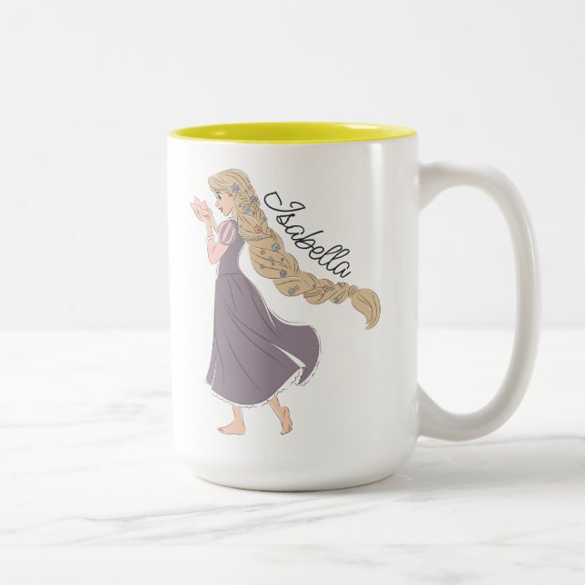 Dreamy Rapunzel in Bloom Two-Tone Coffee Mug (Right)