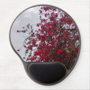 Dreamy Red Bougainvillea Floral Photography Gel Mo Mouse Pad